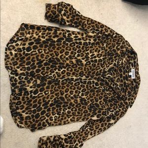 Convertible button up blouse